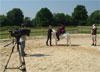 'The Duchess' gets to grip with riding side saddle!