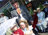 Victorian Gent and girls.