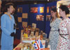 Princess Anne greets the girls at London Guildhall's Blitz Exhibtion