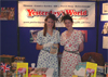 Lindsay and Rebecca exhibiting wartime packaging