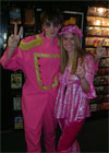 Christmas late night shopping Fancy Dress 2005, Lindsay and Sonny