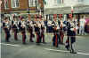 The Royal Hussars Regiment preparing to line up for
inspection at the Grand Opening of BYW, 1992