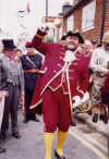 Hastings Town Crier at BYW Grand Opening, 1992