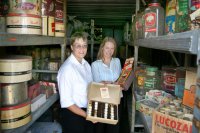 Lindsay from Yesterday's World with the discovery of over a hundred fifty year old sweet jars, tins and packaging now on display in the Yesterday's World Museum in Battle, East Sussex.